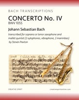 CONCERTO IV BWV 1055 P.O.D cover